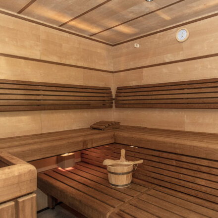 Sauna im Wellnessbereich Unser Unterberg Hotel